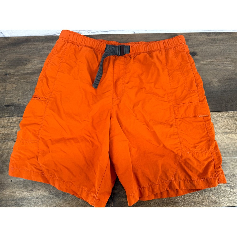 Columbia Men's Orange Swim Trunks Shorts Sz L Omni Shade Sun Protection Outdoors